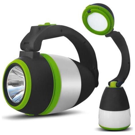 BUNTHAUS Lampe LED 3en1 camping lampe de bureau lampe de poche 5W 60 200lm Blanc froid 6000K alimentation 3xAA 15V