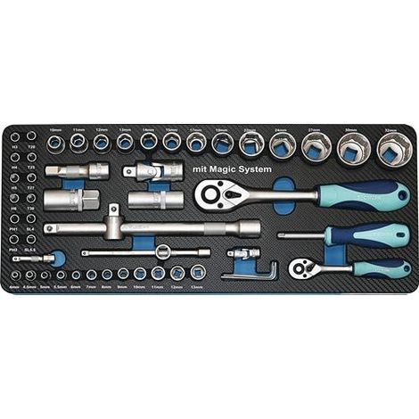 TECWERK Steckschlüsselsatz 55-tlg.1/4+1/2 Zoll SW 4-32mm Z.72/72 6KT TECWERK