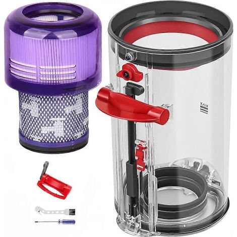 Réservoir à poussière et filtre HEPA de rechange pour aspirateurs V11, V15, SV14, SV15 et SV22. Répare le loquet cassé.ozo-AquaForge (1/5)