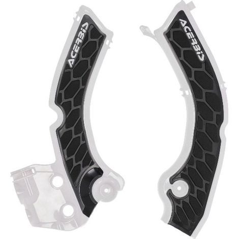 Protezioni telaio Acerbis X-Grip per Triumph TF 250 X/E 24-26, TF 450 X/E/RC 25-26, colore bianco/nero.