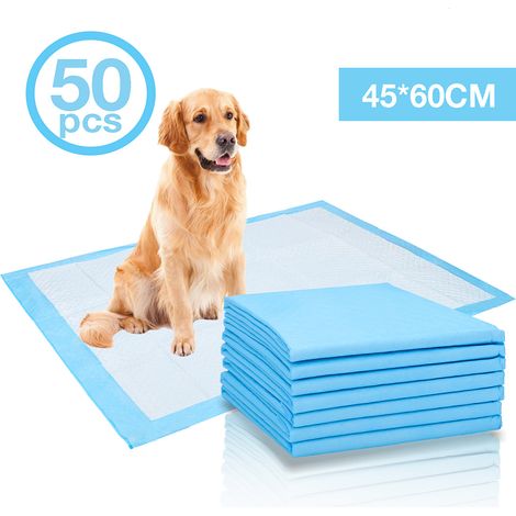 Wolketon Welpenunterlage 50X 60x45cm extrem saugfähig Trainingsunterlagen Hunde-Pads
