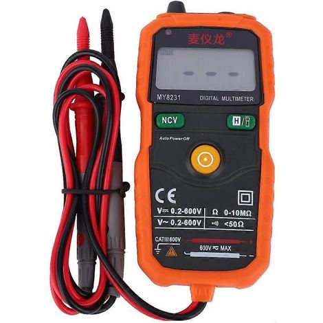MY8231 Taschen-LCD-Digitalmultimeter zur Messung von Gleich- und Wechselspannung, Stromstärke, Widerstand und Kapazität