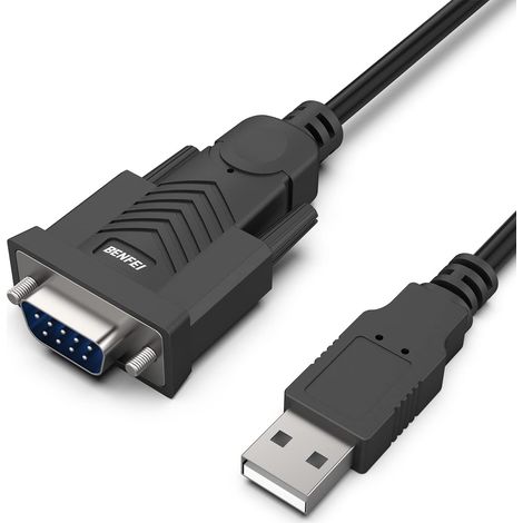 Câble USB vers série, adaptateur série USB vers RS-232 mâle (9 broches) DB9, chipset Prolific, Windows 10/8.1/8/7, Mac OS X 10.6 et supérieur, 1,8 mètre (1/5)