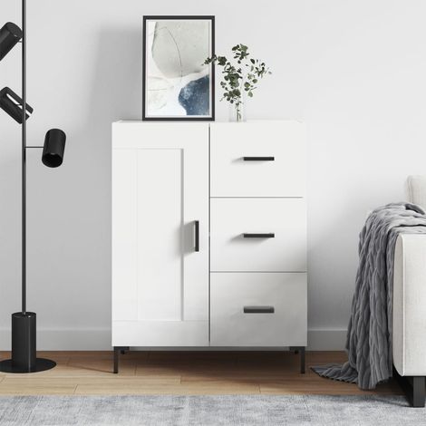 Sideboard White 69.5x34x90 cm Engineered Wood vidaXL (1/5)