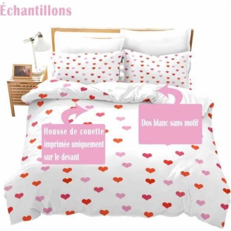 Housse de couette - Marble - 140x200cm - Microfibre - Impression 3D - Lavable en machine (1/4)