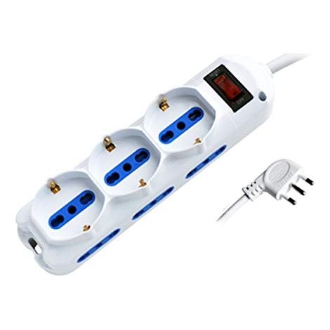 Multipresa 9pos bipasso + bipasso/schuko spina10A + inter.