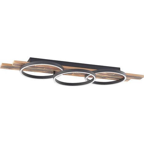 LED Ceiling Lightdimmable 'Sentoa' made of Wood for Living Room & Dining Room
