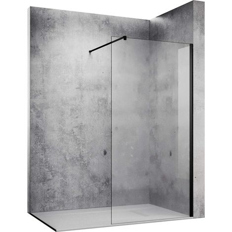 SONNI 10mm Walk In Dusche Duschwand NANO Klares Sicherheitsglas 90x200cm mit 120cm Stabilisierungsstange (1/5)