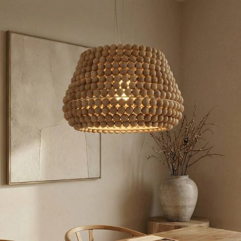 Pendelleuchte "Melori" aus Holz für Wohnzimmer & Esszimmer von Lucande (1/5)