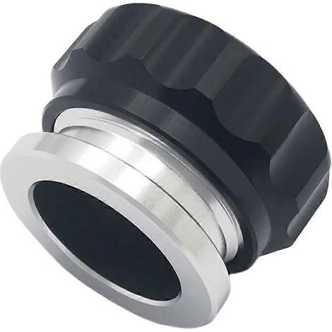 Bouchon de remplissage en aluminium soudé noir pour réservoir d'huile, de carburant ou d'eau, 1 pouce (25,4 mm). (1/5)