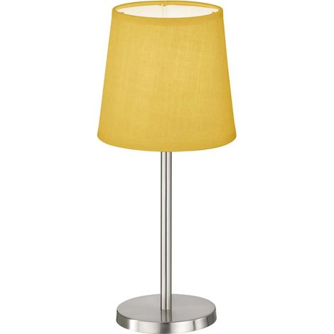 Beistelllampe Tischleuchte Nachttischlampe Schreibtischlampe Gelb H 30 cm