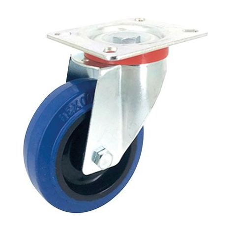 Roulette Pivotante D125 Pivotement 360°, Charge Moyenne - Caujolle (1/3)