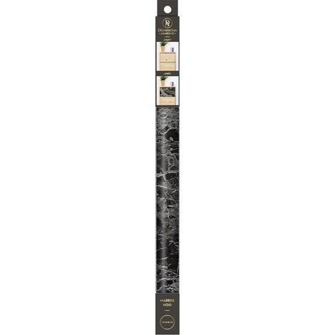 Rouleau sticker aspect marbre noir 45 x 150 cm (1/3)