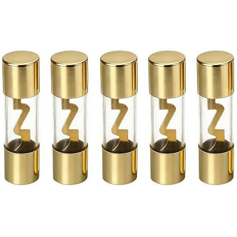60a Gold Plated Glass Agu Car Audio Fuse, Plated Glass Agu Fuse, Current Protection Device for Cars, Boats and Audio Systems (1/5)