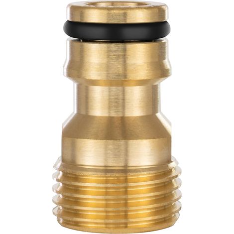 Adaptador de agua con rosca externa de 1/2 pulgada y conector para manguera (compatible con Gardena) (1/5)