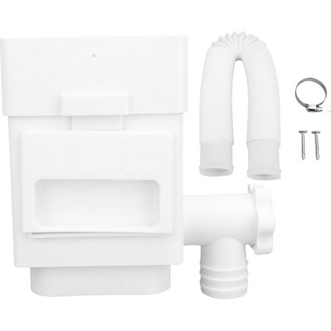 Filtre de descente pluviale résistant aux intempéries, adaptateur de feuille de gouttière peu encombrant pour tuyau d'évacuation de 3 à 4 pouces blanc.