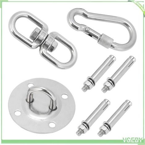Fafeicy Kit de suspension de balançoire en acier inoxydable Kit de Suspension Réglable pour Hamac en Acier sport materiel (1/5)
