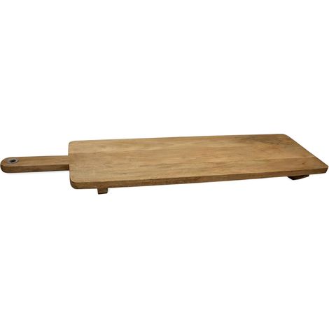 1 Plateau En Bois De Manguier, 100x30 Cm, Avec Poignée Et Pieds Antidérapants, Pour Fromage Et Charcuterie