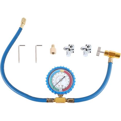 Kit de tuyau de recharge de fréon R134A pour réfrigérateur, vanne de perçage pour réfrigérant -- (1/5)