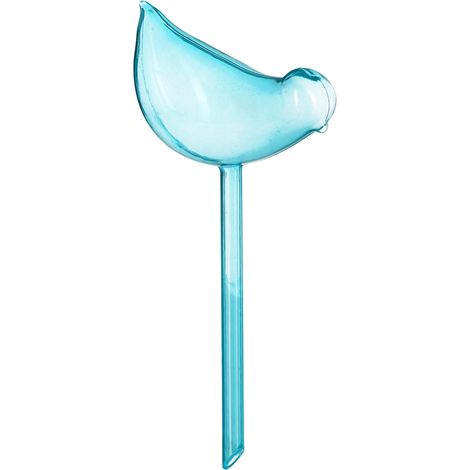 Set di 4 sfere per irrigazione automatica decorative a forma di uccello per piante 14 x 25,5 cm in PVC blu 130010727