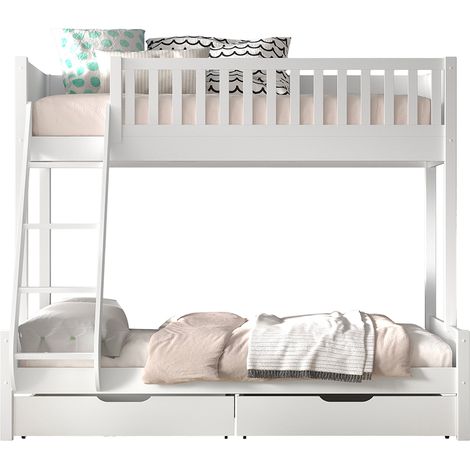 Litera 90-140x200 con somieres y cajones Vipack Scott Blanco