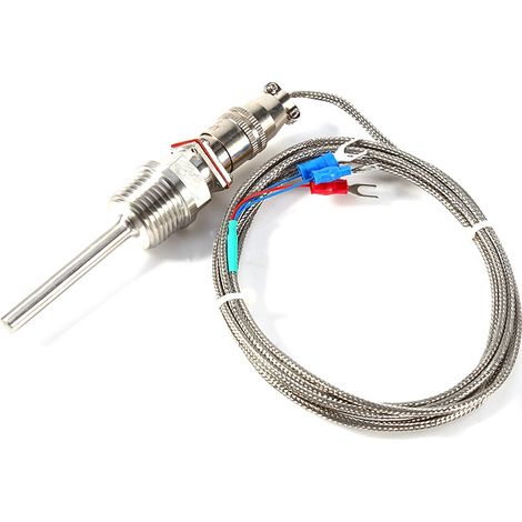 RTD PT100 Temperature Sensor 1/2" NPT Threads with 2 Meter Cable