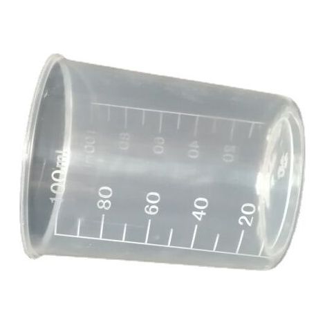 CREA 50 pièces tasses à mesurer en plastique, tasses de mélange de résine, tasses de mélange époxy, tasses de mélange de peinture, 30 ml 50 ml 100 ml (1/5)