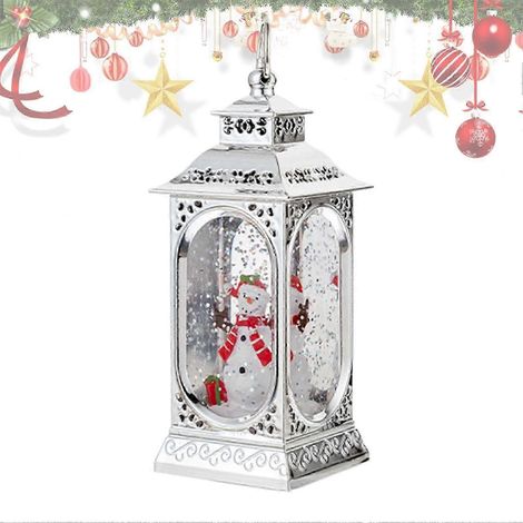 Lanterne boule à neige LED vintage veilleuse pour jardin ou terrasse (1/4)