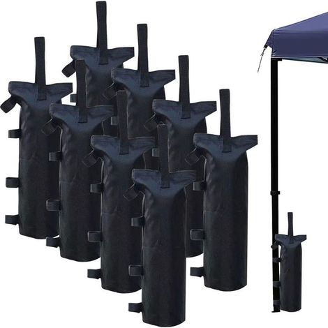 Lot de 8 sacs de lestage pour tonnelle – Sacs de sable en tissu Oxford pour tonnelles, abris et tentes – Sacs de lestage ultra-résistants (1/5)