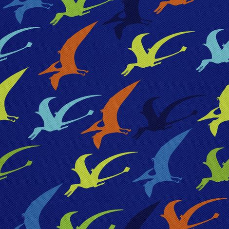 Dekorativer Outdoor-Stoff aus Oxford-Gewebe – Pterodaktylus-Motiv (1/5)