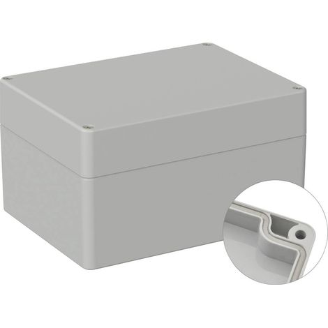 TRU COMPONENTS TC-9065528 FAI DA TE, GRIGIO CHIARO (RAL 7035), (L X B X H) 160 X 120 X 90 MM (1/2)