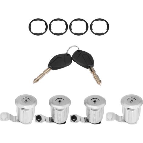 252522 Jeu de cylindre de serrure de porte de voiture (avec clé), compatible avec Peugeot Partner, Citroën Berlingo, Xsara (2) (1/5)