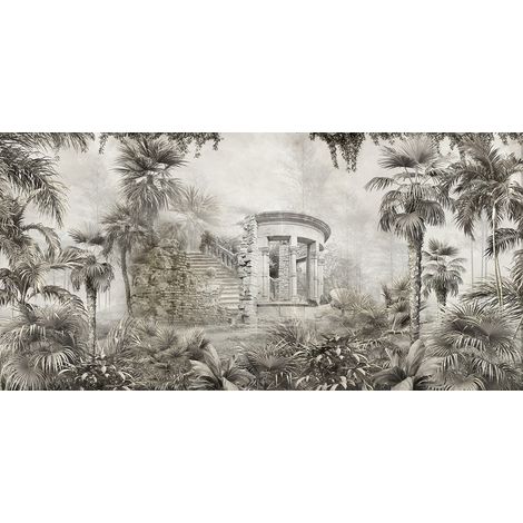 Papier peint panoramique - Forêt Tropicale - 130 cm x 64 cm (1/2)