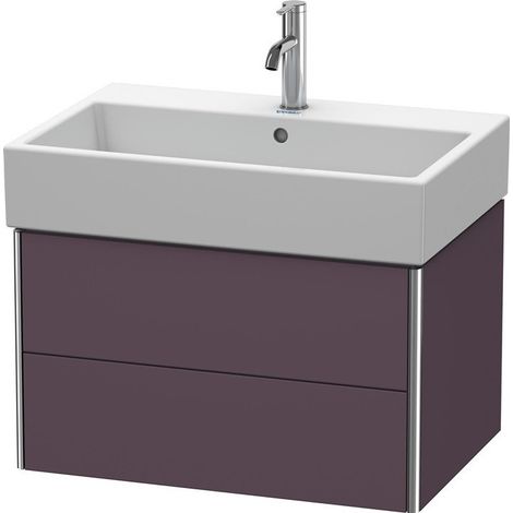 Meuble sous-vasque XSQUARE 397x684x460mm Satin aubergine