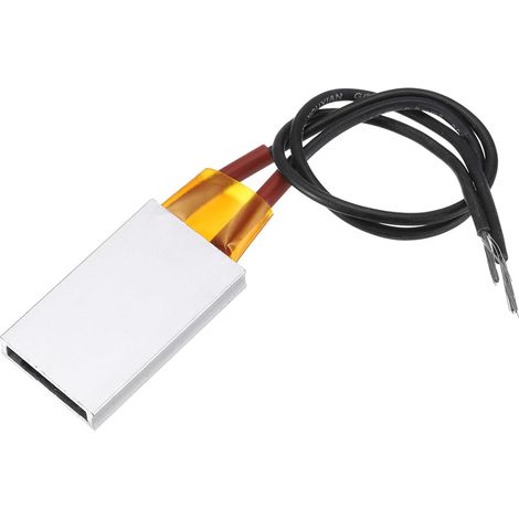PTC Heating Element, PTC Heating Plate 12V AC/DC Aluminum Ceramic Housing Polyimide Film Heating Plate 2W-50W 70°C Thermoregulated Ceramic to Insulated (1/5)