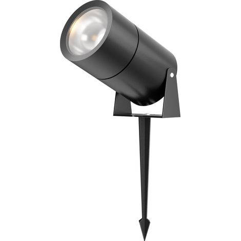Faretto giardino a picchetto nero LED 15W 3000K IP65 (1/3)