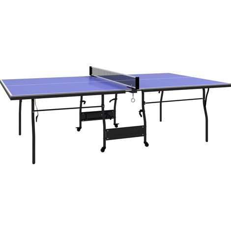 Table de ping-pong pliante standard, table de tennis de table avec filet, 3 balles, plateau 12mm (1/5)