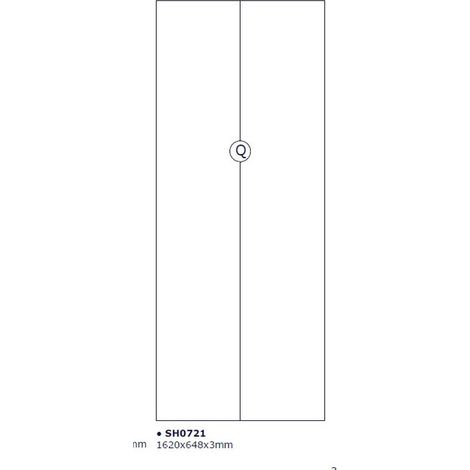 R PART Q FONDO X SCARPIERA 5 RIBALTE 65X15X164 BIANCO 1307