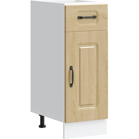 Mueble de cocina con práctica puerta de almacenamiento 30 x 46 x 81,5 cm madera de roble Sonoma 020049883 (1/5)