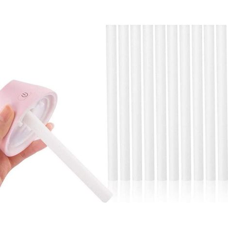 Bâtons pour l'humidificateur Filtre Remplacements mèche bâtonnets Mini USB diffuseur Éponges Recharge Diffuseur Coton Bâtons 10Pcs 8 x 125mm (1/4)