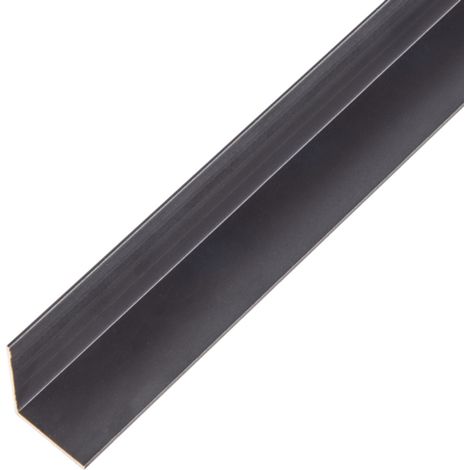 ALBERTS Winkelprofil, gleichsch., Alu schwarz elox., LxBxHxS 1000 x 20 x 20 x 1,0 mm (1/5)