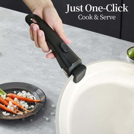 Poignée amovible (noire), poignée amovible pour batterie de cuisine, poignée universelle pour casserole, pince de rechange, durable et résistante à la chaleur.