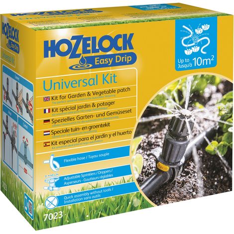 Kit d'arrosage goutte à goutte Universel EASY DRIP - HOZELOCK - Kit Prêt à l'emploi - Garantie 2 ans