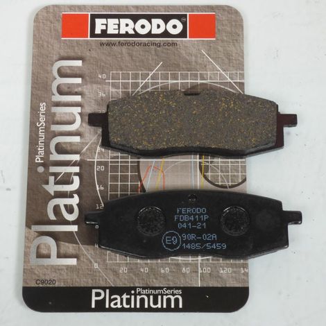 Plaquette de frein Ferodo pour Moto Yamaha 200 IT 1986 AV Neuf (1/4)