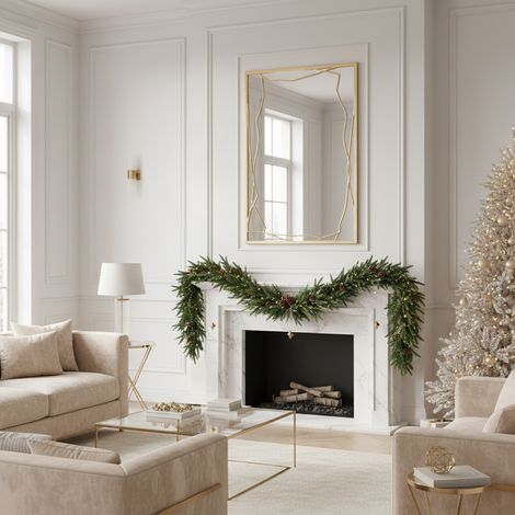 Festone natalizio con pigne decorazione natalizia da 180 cm (1/4)