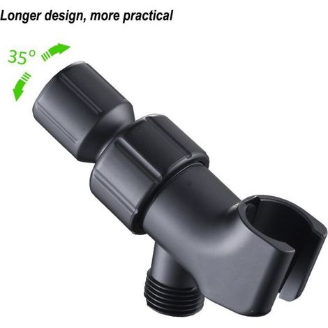Shower arm bracket, adjustable shower head holder, handheld shower head holder (1 piece) (1/3)