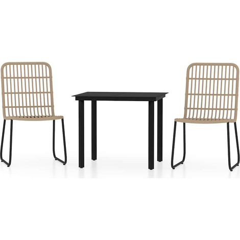 Set Mobili da Pranzo da Giardino 3 pz Salotto da Giardino Rovere (1/5)
