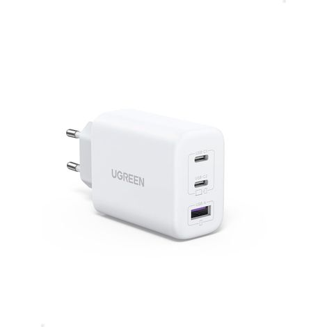 Chargeur USB C Rapide 3 Ports GaN Tech (Blanc) Compatible avec 17 Pro Max Air 16 15 14 13 12 11 MacBook Neo Air Pro Galaxy S26 S25 S24 S23 A15 Pixel 10 9 8 XPS (1/5)