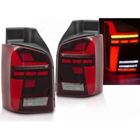 Paire de feux VW T5 03-15 FULL LED BAR Dyn Rouge-42422080
