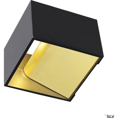 Applique intérieure LOGS IN carré noir/laiton LED 69W 3000K - SLV - 151320 (1/5)